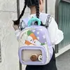Mochilas Escolares Infantis, Mochilas Fofas de Desenho Animado para Jardim de Infância, Mochilas Respiráveis Novas para Meninos e Meninas Pré-Escolares de 3 e 5 Anos