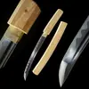 Atacado para comércio exterior: Katana Shirasaya de madeira branca feita à mão, espada japonesa, conjunto de espadas samurai, sem fio