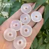 Colgante de Calcedonia Blanca de 25 mm con Hebilla de Seguridad y Cordón para Hombre y Mujer Colgante de Ágata Blanca Brasileña con Hebilla de Seguridad Venta al por Mayor