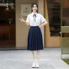 Uniformes de graduación, atuendos para presentaciones de coro de secundaria y preparatoria, conjuntos de coro para día deportivo, camisas blancas, uniformes escolares, estilo universitario