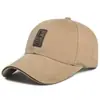 Boné de Baseball Novo Estilo Primavera para Homens, Chapéu de Pesca com Proteção Solar e Etiqueta de Couro, Boné de Sol Casual da Moda Estilo Coreano