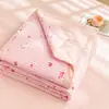 Colcha de Verano de Algodón de Xinjiang Jie Liya con Bordes Ensanchados, Algodón Lavado, Estampado de Dibujos Animados, Algodón Transpirable y Absorbente de Humedad para Aire Acondicionado