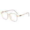 Luz Antiazul, Aspecto Natural, Adelgazante de Rostro, Gafas Lisas, Estilo Ins, Se Pueden Colocar Lentes Graduados, Antirradiación, Venta al por Mayor de Fábrica