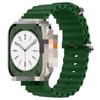 [Oferta Especial] Adecuado para Apple Watch 8 Correa de Silicona Color Océano Pulsera Deportiva Ultra S8