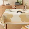 Mantel Estilo Ins Impermeable y a Prueba de Aceite Mantel Sin Lavado Sensación de Lujo Ligero Gama Alta Nuevo 2026 Mantel Rectangular de PVC para Mesa de Café