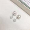 Accesorios para Pendientes DIY de Plata de Ley S925 Tapones Antideslizantes y Anticaída para Pendientes Tapones de Silicona Blancos Dorados Simples