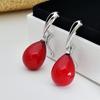 Rong Yu 2020 Nueva Moda Color Coreano Pendientes de Perla Chapados en Platino Color Destacado Clip de Oreja de Perla Sintética