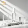 Botella cuentagotas de vidrio transparente de 15 ml, botella vacía dispensadora de sérum para aceites esenciales de fondo grueso, materiales de embalaje cosmético al por mayor