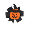 Novo grampo de cabelo de laço infantil transfronteiriço cabeça de abóbora de Halloween chapéu de bruxa laço rabo de andorinha bico de pato