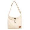 Bolsa de Ombro Casual para Mulheres 2025 Nova Bolsa de Ombro para Casal para Ir para a Aula Bolsa Tote de Grande Capacidade Bolsa Transversal de Cor Sólida