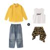Ropa infantil de moda hip-hop para niñas, camisa moderna y genial, pantalones de mezclilla, traje de disfraz para baile grupal hiphop para niños