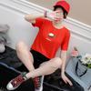 Internet Celebrity Mangosteen Camiseta de manga curta feminina 2022 verão novo estudante Roupas de classe solta estilo coreano All-match Fruit T-shirt em nome do cabelo