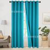 Cortinas de Lino Doble Cara 100% Opacas 240gsm Acabado de Lino Colorido Cortinas de Imitación de Lino Lino Doble Cara Transfronterizo