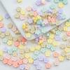 Acrílico Color Macaron Fantasma AB Cuentas de Flor Pequeña Accesorios DIY Flor Accesorios para el Cabello Cadena para Teléfono Móvil Collar Accesorios con Cuentas