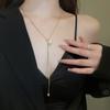 Collar de perlas para mujer 2023 nuevo popular largo cadena para suéter de otoño e invierno elegante accesorios de alta gama de alta calidad cadena para clavícula