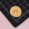 Linda Serie de Platos Pequeños de Panda Desayuno Plátano Accesorios de Resina Pegamento de Crema Llavero DIY Accesorio para el Cabello Casa de Muñecas