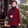 Casaco de inverno estiloso para mães, jaqueta quente para mães de 40-60 anos, casaco de inverno slim fit e elegante para mulheres de meia-idade, casaco de inverno versátil