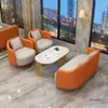 Sala de Espera Sofá de Recepción Set Hotel Cafetería Balcón Lujo Ligero Salón de Belleza Mesa y Sillas de Reunión Set