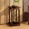 Suporte de Flores Decorativo Prateleira de Flores Varanda de Chão Móvel Bambu Interior Multi-Camadas Suporte de Chão Atacado