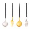 Cuchara y tenedor de acero inoxidable 304 rojo Kemando Net, cuchara y tenedor de postre, juego de vajilla de acero inoxidable directo de fábrica.