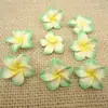 Flor de arcilla suave de 25 mm Plumeria Fabricante Venta al por mayor Hecho a mano DIY Pasador de pelo Estilo antiguo Adornos para el cabello Materiales de decoración de macetas