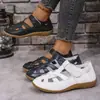 Sandalias de Talla Grande de Comercio Exterior para Mujer 2026 Verano Nuevo Estilo Sandalias de Playa para Dama Sandalias de Cuña de Suela Plana con Huecos de Moda