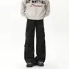 Pantalones de Paracaidista con Bolsillo de Solapa Estilo Americano para Hombre Otoño Nuevo Pantalones Cargo de Doble Pinza para Pareja Pantalones de Pana Mármol Talla Grande