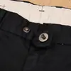 Pantalones rectos lisos suaves de algodón peinado fino para primavera y verano, pantalones casuales de negocios para hombre de fibra de poliéster de lujo