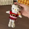 Bolsa Colgante Hello Kitty Piernas Largas Fragancia Ligera Muñeca de Peluche Dibujos Animados Lindo Llavero de Corazón Colgante de Regalo