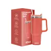 Copo de gelo transfronteiriço de 40 oz com alça de aço inoxidável 304, porta-copos de carro, copo de água 316, copo isolado e que retém o frio personalizado