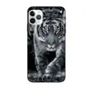 16 Capa de Celular com Expressão de Animal Tigre 17 Adequada para Capa Apple 14 Pro Max 15 Capa Macia Fosca 13 À Prova de Choque