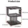Mesa de Centro Multifuncional de Color Transparente Acrílico Personalizada, Mesa Auxiliar Adecuada para Hogar, Sala de Estar, Dormitorio, Oficina