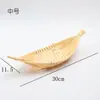 Decoración para emplatar sashimi japonés, Guarnición para platos, Cesta tejida, Barbacoa, Mariscos, Plato decorativo tejido de bambú, Adornos pequeños, Herramientas