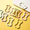 Accesorios para Llavero de Hebilla de Resorte con Forma de Hueso de Color Macarrón Aleación Joyería DIY Hebilla Colgante para Bolsa Materiales Hechos a Mano