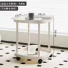Mesa Lateral de Sofá, Mesa de Centro Móvel, Mini Mesa para Varanda de Quarto, Rack de Armazenamento de Cabeceira, Apartamento Pequeno Moderno Minimalista