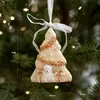 Novos Produtos Transfronteiriços Meias com Sino Tridimensional Cavalo Vermelho Pingente de Resina Enfeites de Árvore de Natal Decoração de Feriado Presentes