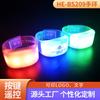 Fabricante suministra pulsera luminosa de silicona con control remoto LED para fiestas, accesorios para animar, pulsera luminosa, personalización al por mayor