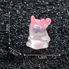 Nuevo producto transfronterizo: figuritas translúcidas de monstruos de colores, lindos accesorios decorativos para manualidades, pequeños adornos para coches y escritorios
