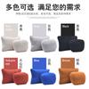 Venta al por mayor de fábrica Almohada cervical para reposacabezas de coche grado S, gamuza de algodón puro, cómoda, reductora de fatiga, almohada lumbar de soporte lumbar