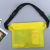 Riñonera Impermeable Cruzada de Dibujos Animados para Natación y Rafting, Funda Sellada Impermeable para Teléfono al Aire Libre, Bolsa Grande Impermeable Transparente para Teléfono con Pantalla Táctil