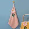 Toalla de mano suave absorbente linda caricatura toalla colgante secado rápido para secar manos tipo colgante baño toalla de mano cocina
