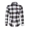 Comercio Exterior al por Mayor 2025 Camisa a Cuadros para Hombre Estilo Hong Kong Ropa Exterior Estilo Coreano de Moda Celebridad de Internet Camisa de Manga Larga Camisa Dropshipping