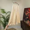 Pantalones Rectos de Jacquard Cachemir Estilo Chino Nuevo Zhi Li Modelo Nuevo Verano 2026 con Cintura Elástica Pantalones Sencillos para Mujer