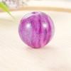 Cuentas Redondas Resina Cielo Estrellado Luminiscente Agujero Grande Sueltas Coloridas Galvanizadas Accesorios para Ropa DIY Accesorios para Joyería con Cuentas