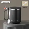 Caneca de Aço Inoxidável Copo Doméstico para Beber Copo de Café da Manhã para Escritório Copo de Café Copo de Leite com Tampa Pessoal