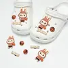 Acessórios de decoração de sapatos DIY para Crocs, fivelas decorativas fofas de pelúcia 3D de desenhos animados, leão e gato do zoológico para a superfície do sapato