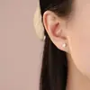 Aretes Originales de Plata de Ley S999 Gatito Pececito Lindos Soñadores Exquisitos Personalidad de Nicho Cuidado del Agujero de la Oreja Aretes Dropshipping