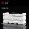 Incensário de Lótus Transparente Retangular Pedra de Mármore Branco Escultura em Pedra Jade Altar Oferenda Cemitério Itens de Decoração para Casa