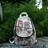 Mochila Casual Étnica Nueva 2026 con Diseño de Elefante Bordado, Bolsa de Lona de Yunnan, Mochila Versátil para Mujer