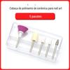 5 Peças caixa de lixa para unha kit de ferramentas de manicure caixa de lixa 5 Peças máquina de lixar para unha correspondente